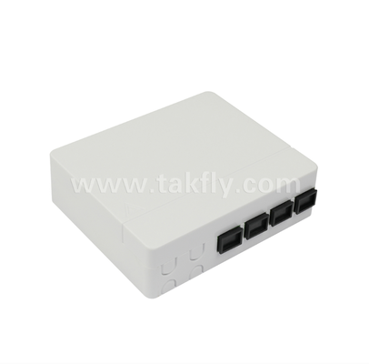 جعبه ترمینال فیبر TKS-1806-04C-4 پورت - نصب سطحی، سازگار با SC/LC، طراحی ماژولار برای زیرسیستم‌های محل کار.