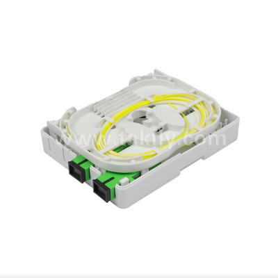 جعبه دیواری ۲ پورت TKS-1806-02E – حفاظت مکانیکی و مدیریت فیبر برای FTTH