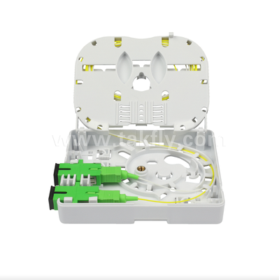 جعبه دیواری ۲ پورت TKS-1806-02E – حفاظت مکانیکی و مدیریت فیبر برای FTTH