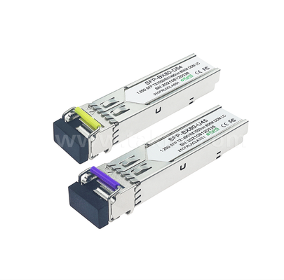 فرستنده و گیرنده SFP BiDi 80 کیلومتر – دو سرعته 1.25G/1.063G، DFB 1490 نانومتر، PIN، LC Simplex، دمای صنعتی موجود