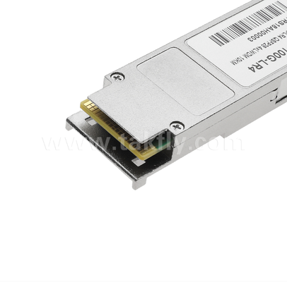 فرستنده-گیرنده نوری TKQS28-100G-LR4 100 گیگابیت بر ثانیه QSFP28 – 10 کیلومتر، 4 کانال LAN-WDM (1295.56-1309.14 نانومتر)، لیزر EML، گیرنده PIN، مطابق با 100GBASE-LR4