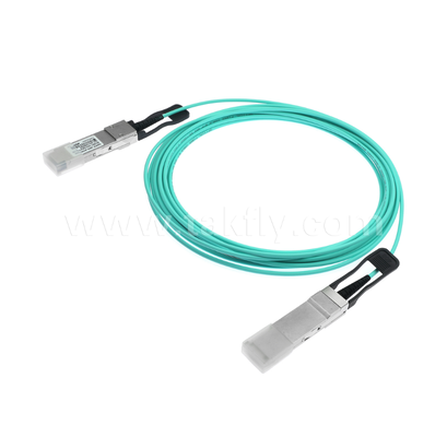 کابل نوری فعال 40G QSFP+ – فول-دوبلکس 4 کاناله، 11.3 گیگابیت بر ثانیه در هر لاین، کم مصرف، قابل تعویض در حین کار
