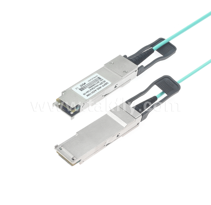 کابل نوری فعال 40G QSFP+ – فول-دوبلکس 4 کاناله، 11.3 گیگابیت بر ثانیه در هر لاین، کم مصرف، قابل تعویض در حین کار