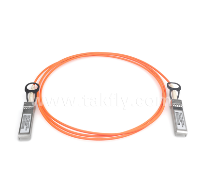 کابل نوری فعال 10G SFP+ (AOC) ¥ 300m بر روی OM3، 850nm VCSEL، قدرت کم <0.35W / پایان، SFP+ به SFP+ اتصال کوتاه مدت