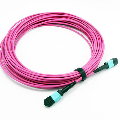 100G MPO MTP Male MM Low Insertion Loss 3.0mm Trunk 12C فیبر نوری Patchcord