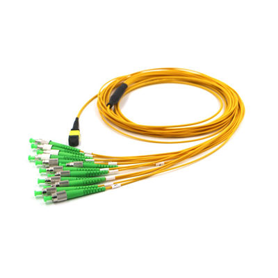 FC APC به MTP 12 فایبر کابل شکستن G657A1 0.3dB از دست دادن کم