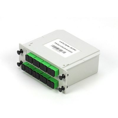 1 * 16 SC / APC SM G657A1 LGX کاست نوع فیبر نوری PLC تقسیم در شبکه