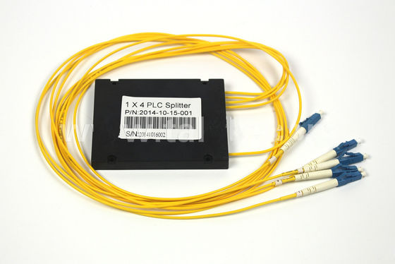 کابل فیبر ABS 1 x 4 LC UPC SM فیبر نوری PLC Splitter G657A1 2.0 mm LSZH