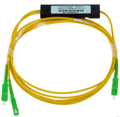 انشعاب 1 x 2 ABS PLC با SC APC SM G657A1 در کابل فیبر 2.0 میلیمتری
