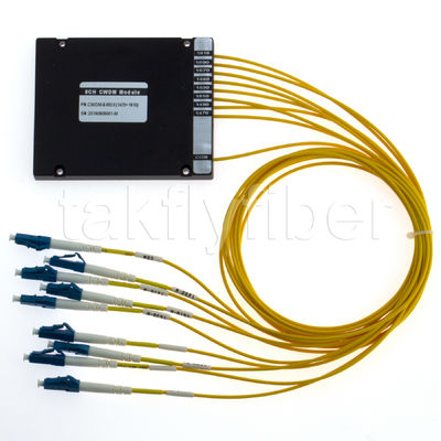 8CH ABS Box Module 1470nm 1610nm Single Fiber Passive CWDM Mux LC اتصالات
