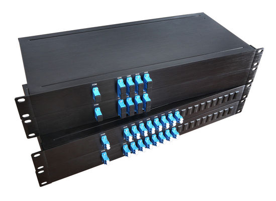 شاسی رک 1U 19 اینچی 4 کانال CWDM DWDM Mux Demux با اتصال LC