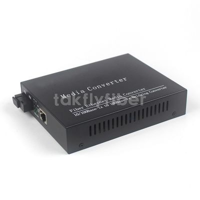 10KM به 120KM 10/100M SC Single Fiber Media Converter برای شبکه اترنت
