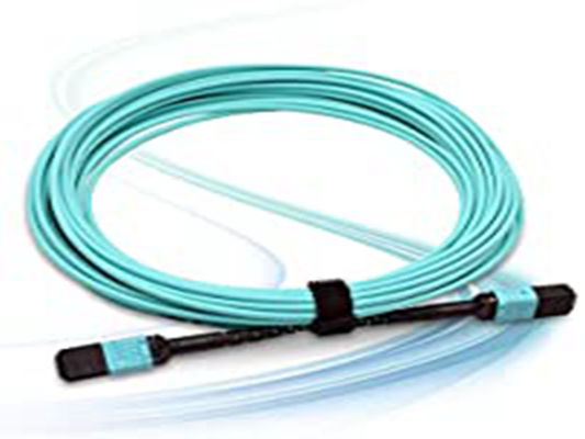 12 هسته OM3 Type A LSZH 3.0mm MPO MTP Trunk Cable فیبر نوری Patchcord