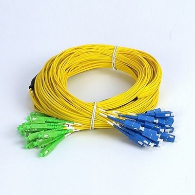 OS2 LSZH 24 هسته فیبر نوری Breakout Patch Cable G657A2 SC To SC