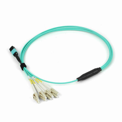 QSFP Breakout 100G فیبر نوری MPO MTP کابل 8 هسته OM4 50/125
