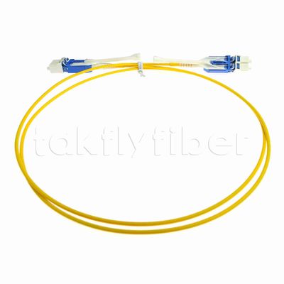 Uniboot Duplex Fiber Optic Patchcord قطر 2.0mm با فیبر G657A1 و LSZH Jacket LC PC Connector