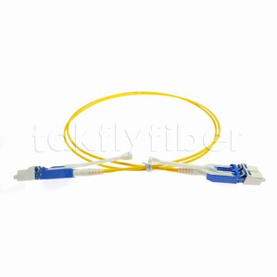 Uniboot Duplex Fiber Optic Patchcord قطر 2.0mm با فیبر G657A1 و LSZH Jacket LC PC Connector