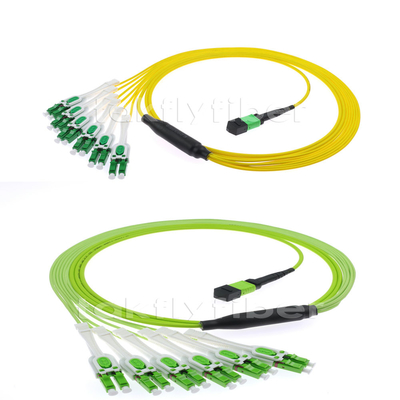 فیبر نوری MPO MTP LC Uniboot Patch Cord Singlemode 12 Fiber Cable for FTTX