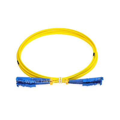 کابل فیبر نوری E2000-E2000 SM G657A2 زرد LSZH Zipcord Telecom