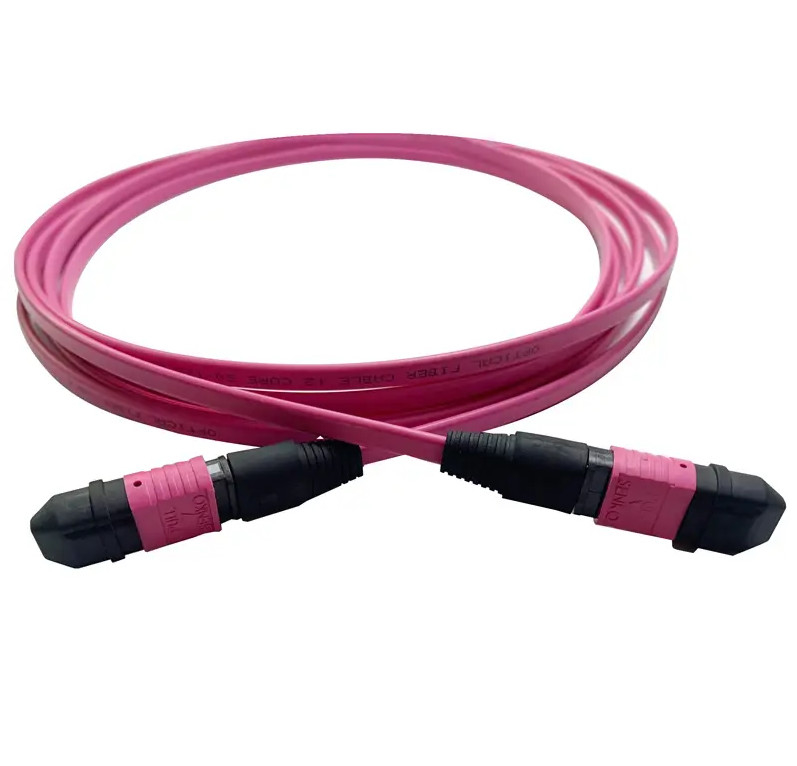 MPO MTP Zirconia Ceramic Connector 3.0mm قطر کابل -40.C تا 85.C PVC/LSZH جاکت 20m طول