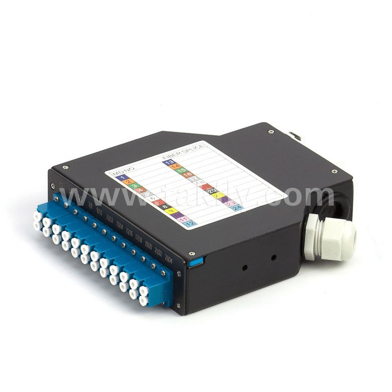 جعبه ترمینال DIN ریل نصب آلومینیوم LC / Sc Sx / Dx فیبر نوری برای مخابرات FTTX