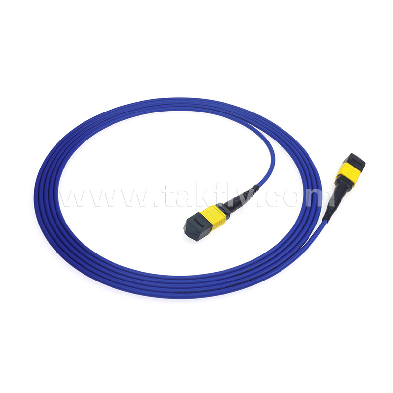 مرکز داده FTTX کابل فیبر نوری MPO Patch Cord MTP Trunk Cable زره دار SM MM Jumper