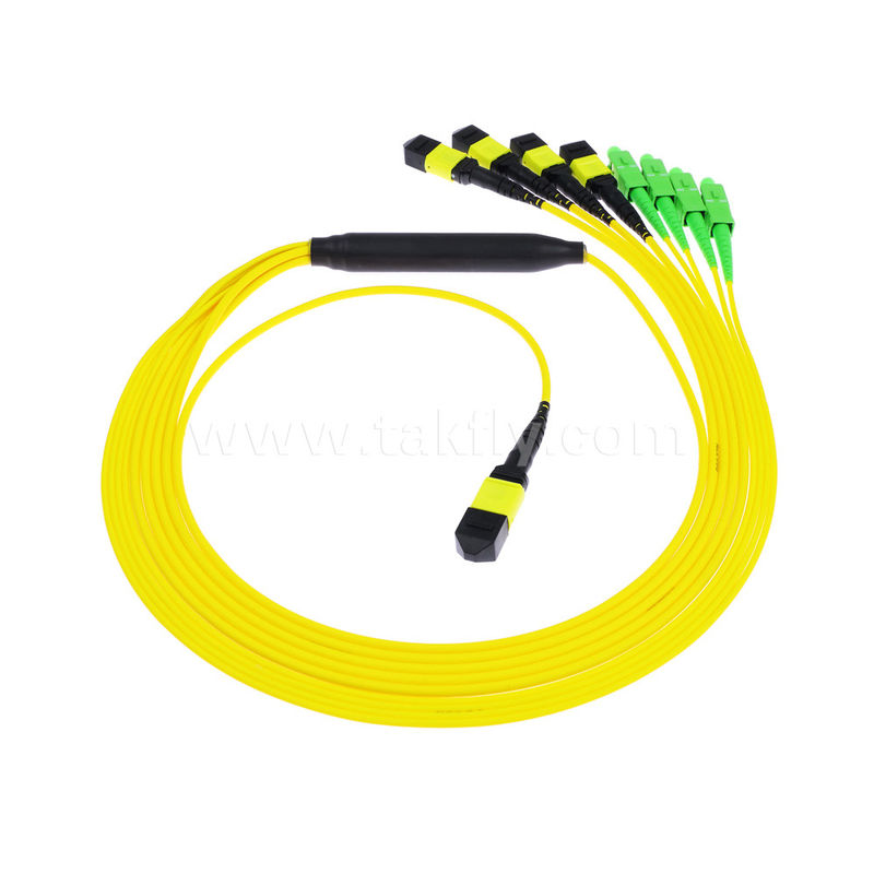 MPO/MTP Patchcord Cable Fanout Splitter SC/LC/FC/ST/MPO فیبر نوری برای مرکز داده AI FTTx مخابرات