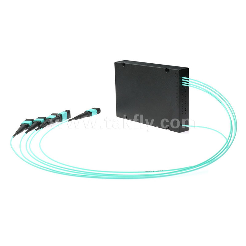 فیبر نوری MPO/MTP Fanout Cable PLC Splitter 1x4 SM/MM Fiber Optic for Data Center FTTX