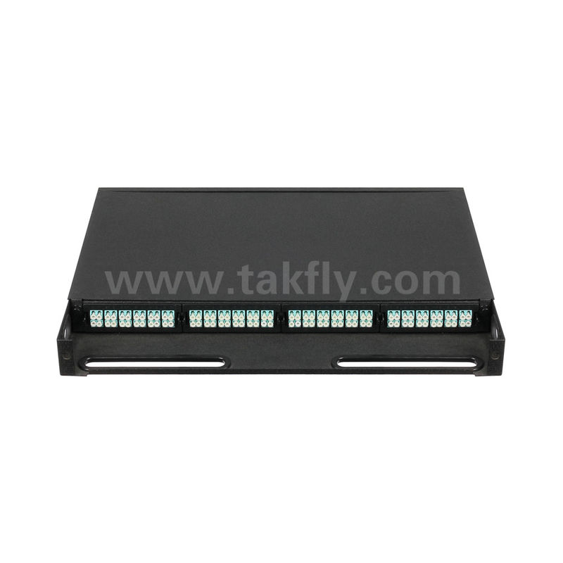 MPO/MTP مدیریت پنل پچ کاست فیبر نوری برای مرکز داده FTTX مخابرات