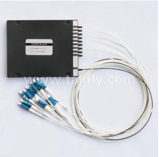 1٪TAP 8+1CH CWDM Mux Demux ABS Box 2.0mm 3.0mm LC APC Connector