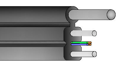 LSZH GJYX F CH کابل نوری 0.5-0.8mm ضخامت برای اتصال بی سیم