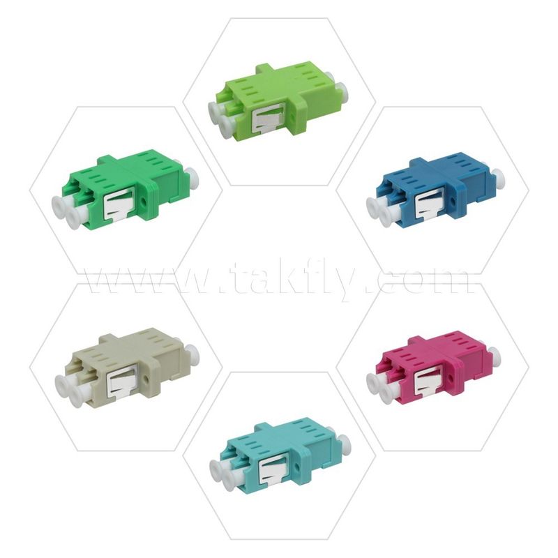 LC Adapter Cable Coupler APC/UPC SM/MM Simplex/Duplex/Quad/6 راه/8 راه فیبر نوری برای مرکز داده FTTH
