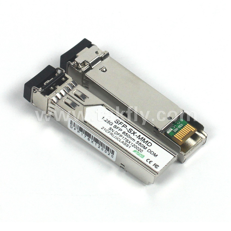 1.25G SFP 850NM 550M MMF DDM LC CISCO JUNIPER HUAWEI سازگار با SFP ماژول فرستنده نوری