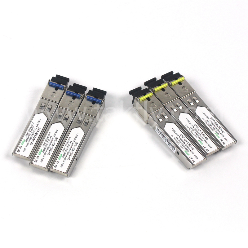 1.25G SFP BIDI ماژول گیرنده نوری Tx1310/Rx1550nm 40KM SMF DDM LC CISCO JUNIPER HUAWEI سازگار