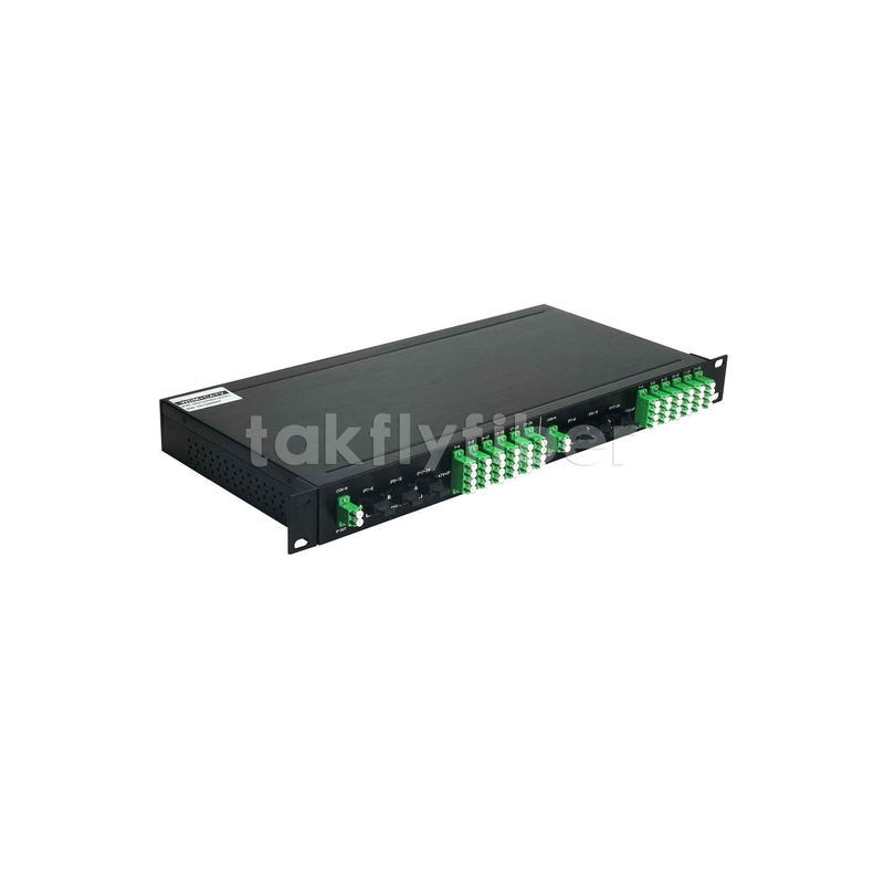 2x1:24 WDM فیلتر PLC Splitter GPON CATV در یک 1U 19inch Rack Mount Patch Panel