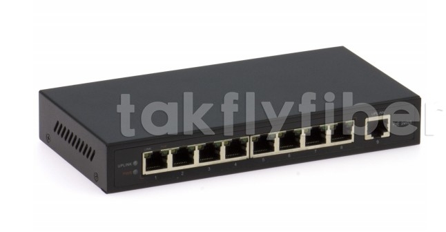 DF-1E-8EP 8-Port 10/100Mbps Fast Ethernet Switch با رطوبت غیر منجمد 0-95%
