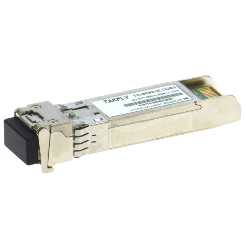 10GBASE-SR 10G SFP + ماژول گیرنده نوری 850nm 300m DDM دوپلیکس LC / UPC MMF Cisco Juniper Huawei سازگار