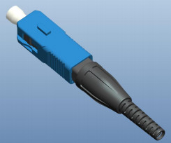 SC UPC/APC Type Fast Fiber Optic Connector تکنولوژی جاسازی شده مکانیکی با قطر فیبر 125μm 652 657