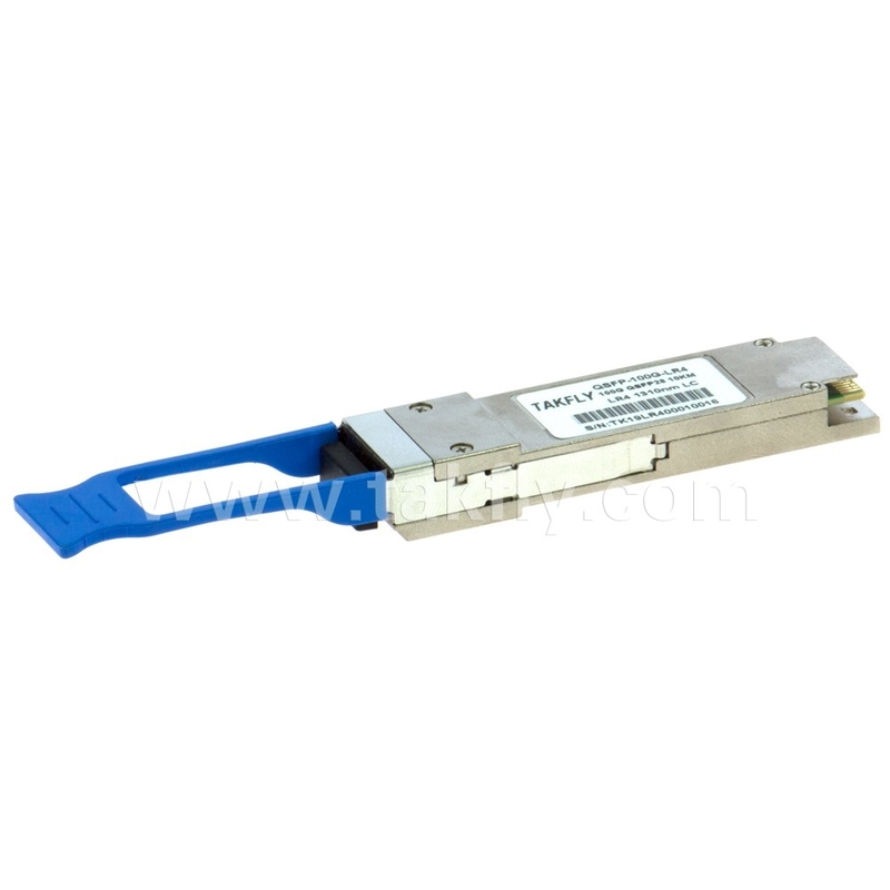 100Gbps 10KM QSFP28 LR4 از طرف مشتری با DDM Transceiver طول فیبر قدرت بالا 1m ارتباطات مخابراتی