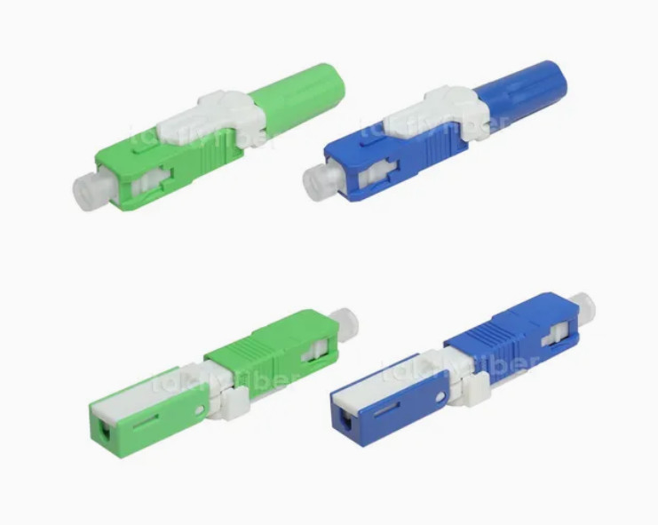 LC Connector Style SC Fast Connector برای کابل فیبر نوری قطر فیبر 0.125mm