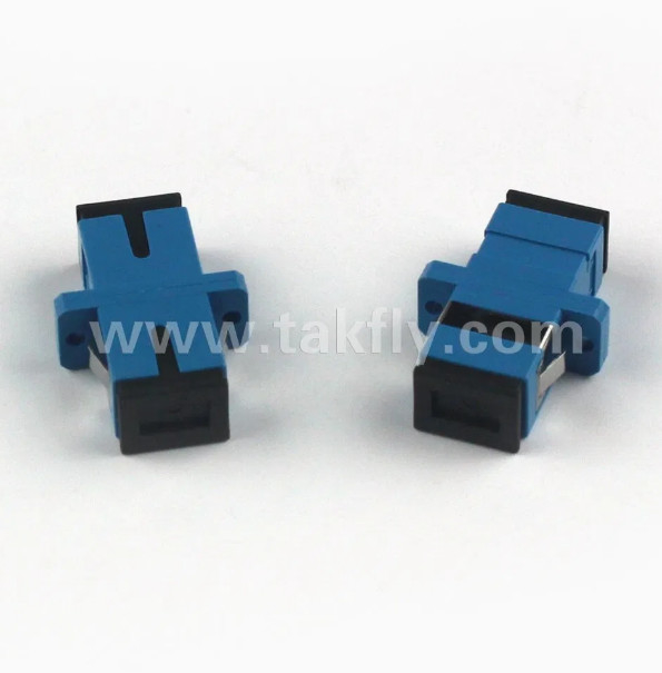 تطابق با RoHS FTTH SC Simplex Duplex Fiber Optic Adapter دمای عملیاتی -40- 85C از دست دادن بازگشت ≥45dB