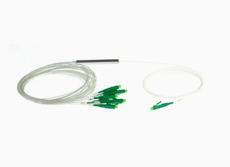 G657A1 نوع فیبر پیش اتصال LC 1X8 900um مینی لوله فولاد فیبر نوری PLC Splitter PDL≤0.4dB