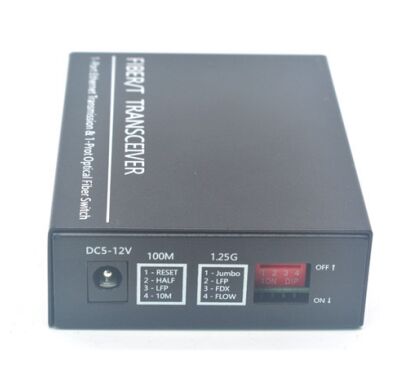 مبدل رسانه فیبر نوری SC Simplex/Duplex 10/100/1000Base-TX به 1000Base-FX با LFP