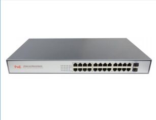 سوئیچ فیبر 26 پورت فول گیگابیتی PoE - با کیفیت بالا و موجود (DF-2F-24GP)