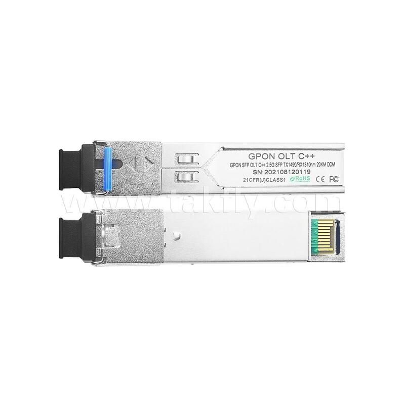 ماژول فرستنده و گیرنده نوری SFP GPON OLT کلاس C++ برای مراکز داده FTTH FTTX