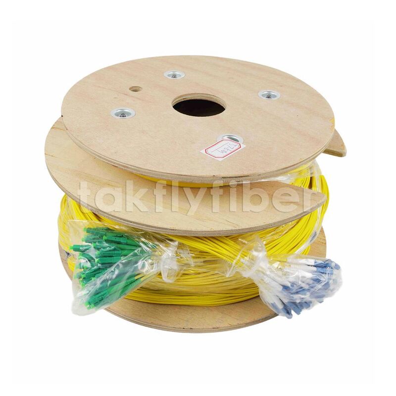 کابل فیبر نوری با چگالی بالا 48 هسته‌ای با غلاف LSZH، مونتاژ کابل چند فیبر