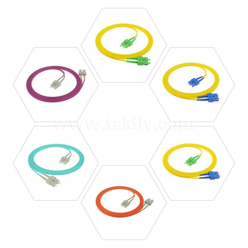فیبر نوری Patchcord LC/Sc/FC/St Single-Mode/Multimode Upc/APC Simplex/Duplex Jumper برای مرکز داده FTTH مخابرات