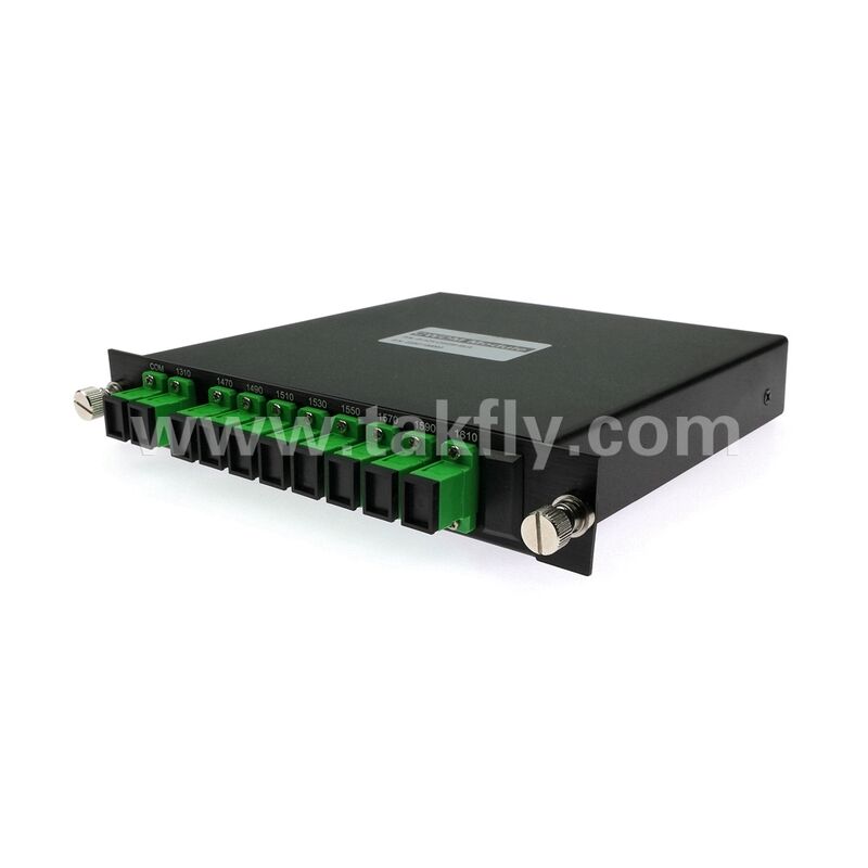 Fiber Optic CWDM 8+1Channel MUX+DEMUX LGX Module for Data Center FTTX