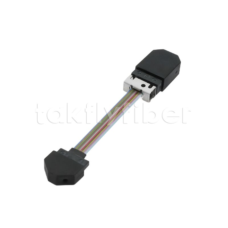 کابل پچ فیبر نوری MT-MT کم اتلاف با طراحی نوع روبانی برای ماژول‌های نوری موازی QSFP28 و سایر ماژول‌های نوری موازی