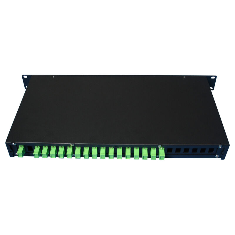 فیبر نوری PLC Splitter Rack Mount Single Mode G657A SC APC/UPC برای مرکز داده های مخابراتی FTTx